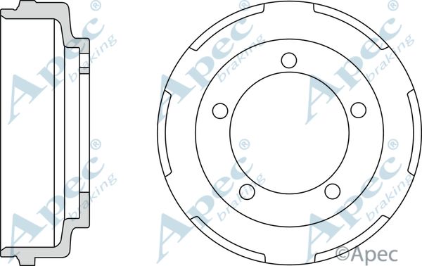 APEC BRAKING stabdžių būgnas DRM9921